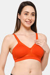 Intimacy Double Layered Non Wired Full Coverage T-Shirt Bra - Fiery Red — thumbnail 2